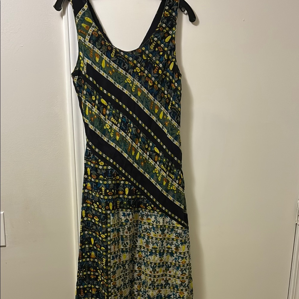Elegant Anna Sui Multicolor Patterned Dress